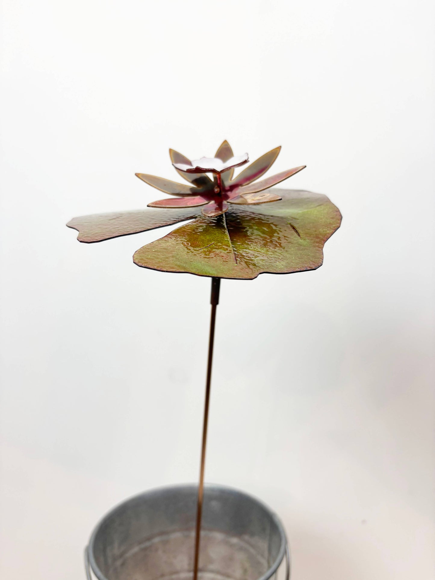 Copper Enamel Porcelain Lily Pad