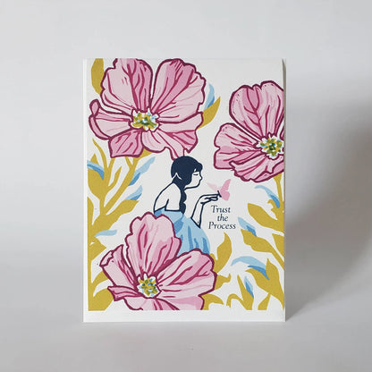 Trust the Process Fairy Butterfly Friendship Greeting Card