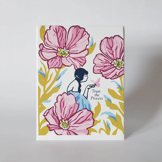 Trust the Process Fairy Butterfly Friendship Greeting Card