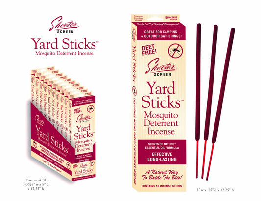 Skeeter Screen™ Travel Size Yard Sticks™ Mosquito Deterrent Incense