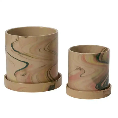 Melage Pot With Saucer